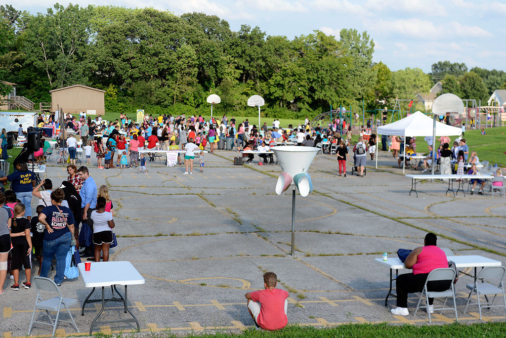 Students play at the Bash